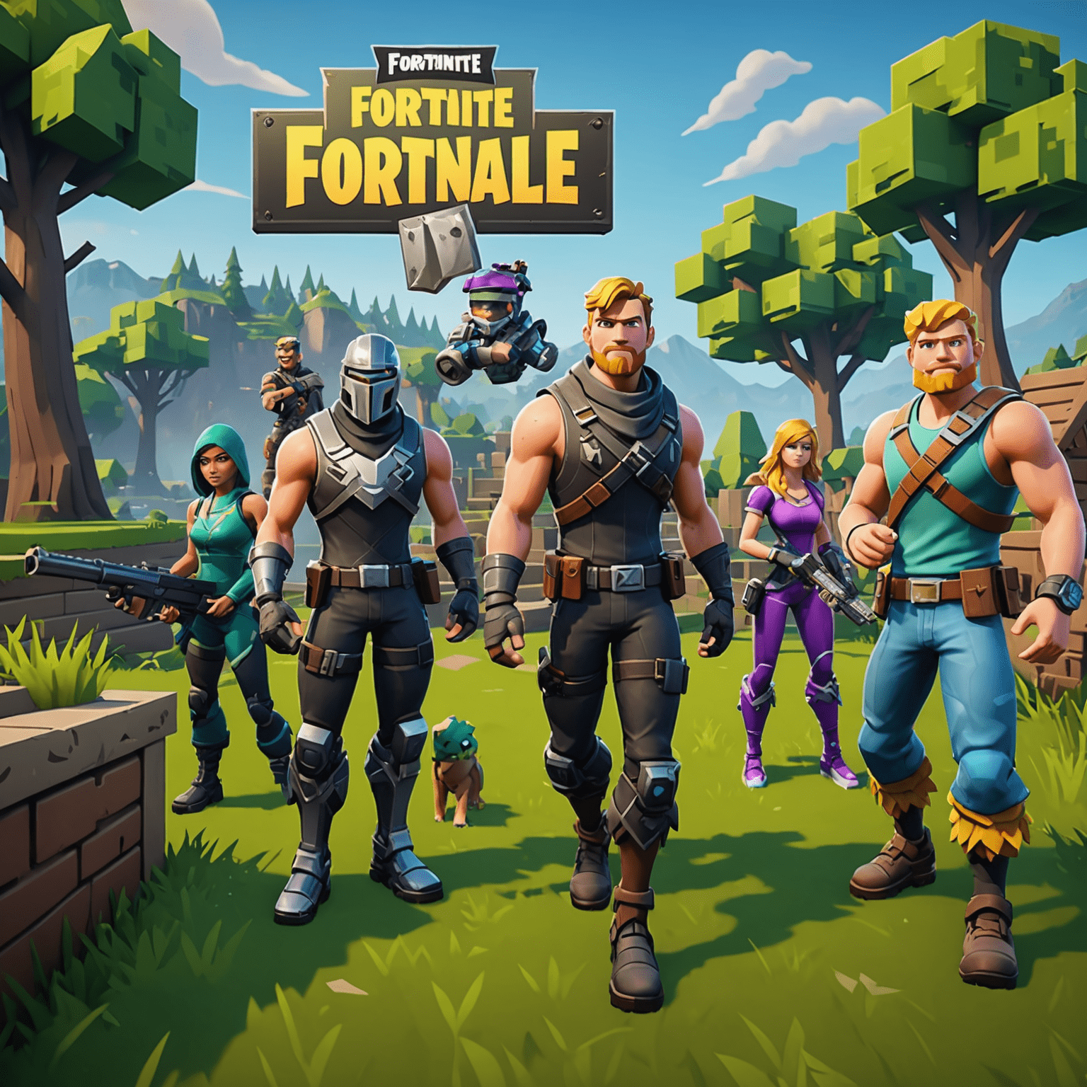 Зображення ігрового процесу Fortnite та інших популярних онлайн-ігор, таких як Minecraft та League of Legends